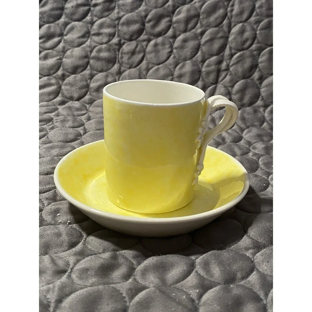 VNTG Bassanello Italian ceramic demitasse espresso cup/saucer set.Mid Century